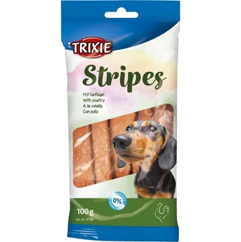 Pamlsek pro psa Psí pamlsek Trixie Stripes light drůbeží pásky 10 ks 100 g
