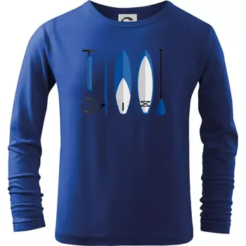 Paddleboard set - Triko dětské Long Sleeve - 146 cm/10 let ( Královská modrá )