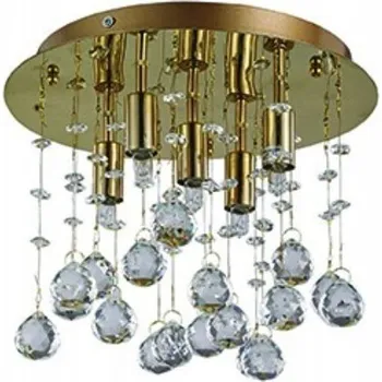 Stropní Svítidlo kulatý Ideal Lux 260 x 20 cm žlutý