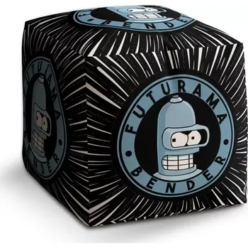 Taburet Sablio Taburet Cube Futurama Bender Vesmír: 40x40x40 cm