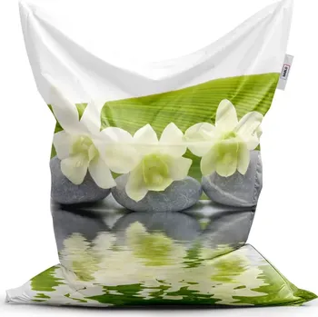 Sedací pytel Sablio Sedací vak Classic Bílá orchidej - 150x100 cm