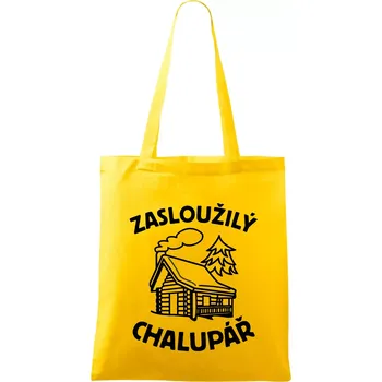Zasloužilý chalupář - Taška bavlněná - 42 x 38 cm ( Žlutá )