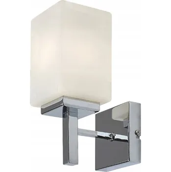 Nástěnné svítidlo Nástěnné svítidlo do koupelny chrom bílé skleněné stínidlo nad zrcadlo Rabalux