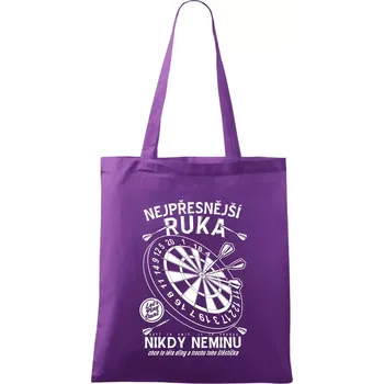 Nejpřesnější ruka - Taška bavlněná - 42 x 38 cm ( Fialová )
