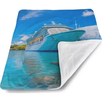 deka Sablio Deka pro miminko Luxusní výletní loď v tropickém ráji - 80x100 cm