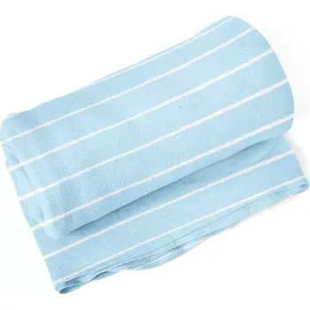 deka Sablio Deka Bílé linky na modré - 150x120 cm