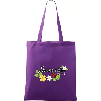 Jsem víla vole! - Taška bavlněná - 42 x 38 cm ( Fialová )