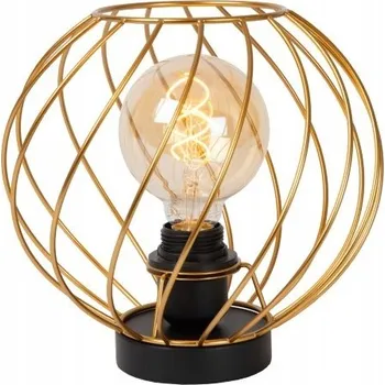 Lampička Stolní lampa LUCIDE Danza černá, žlutá 40 W