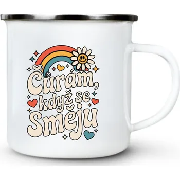 Čůrám, když se směju - Plechový hrnek VELKÝ 400ml (500 ml po okraj) - 400 ml