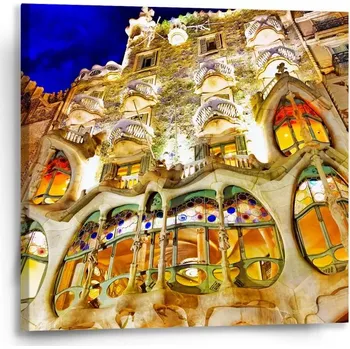 Obraz Sablio Obraz Barcelona Gaudi Casa Batllo 1 - 50x50 cm