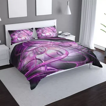 Povlečení Sablio Povlečení Fialová abstrakce - 140x220 / 90x70