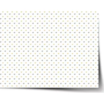 Plakát Sablio Plakát Malované srdce na bílé - 90x60 cm