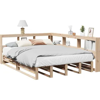 Postel zahrada-XL Postel s knihovnou bez matrace 140 x 200 cm masivní borovice 3324499