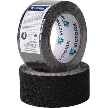 Lepicí páska Victoria Facility protiskluzová páska černá 50 mm × 5 m – bezpečnostní páska na schody a podlahy