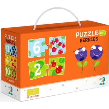 Puzzle Dodo Puzzle Duo Čísla Brouci 12x2 dílků