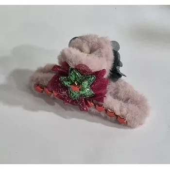 Vánoční skřipec do vlasů - s hvězdičkami (Vánoční skřipec)