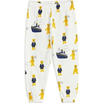 Dětské bavlněné tepláky Mini Rodini 2363011710 bílá 00X, vel. 56-62