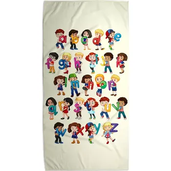 Osuška Sablio Ručník Abeceda - 50x100 cm