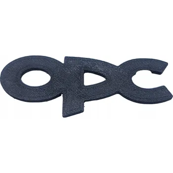 Obraz Znak emblém štítek nálepka plaketa OPC OPEL ČERNÝ ČERNÁ