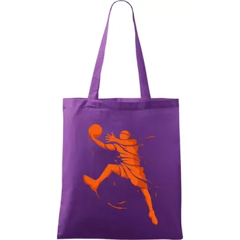 Basketball player splash - Taška bavlněná - 42 x 38 cm ( Fialová )