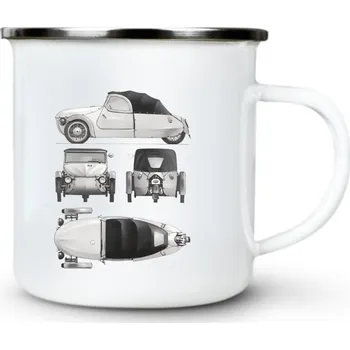 Pánské oblečení Velorex, 4 pohledy - Plechový hrnek VELKÝ 400ml (500 ml po okraj) - 400 ml