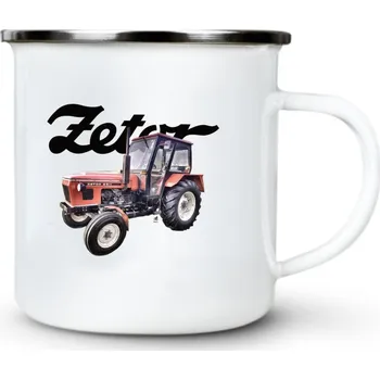 Zetor 6911, V1 - Plechový hrnek VELKÝ 400ml (500 ml po okraj) - 400 ml