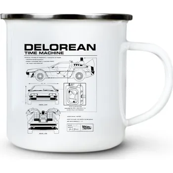 Pánská móda Back to the future, v4 - Plechový hrnek VELKÝ 400ml (500 ml po okraj) - 400 ml