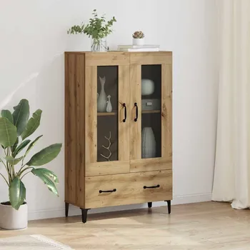 Příborník do zásuvky vidaXL Vysoký bufet se zásuvkou Artisanový dub 70 x 31 x 115 cm