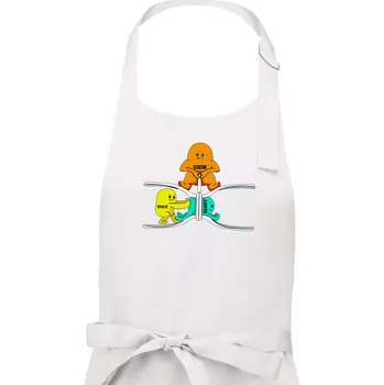 Kuchyňská zástěra Elektřina v praxi - Dámská zástěra na vaření - Univerzální velikost ( Bílá )