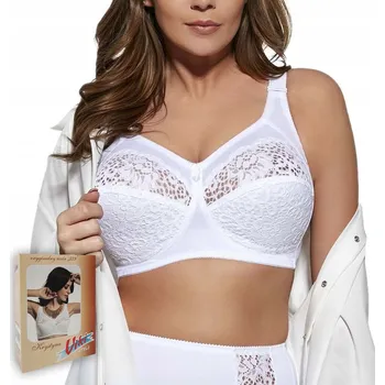 Podprsenka VIKI 579 Podprsenka KRYSTYNA měkká velká BÍLÁ 80F