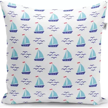 Polštář Sablio Polštář Modré lodičky - 40x40 cm