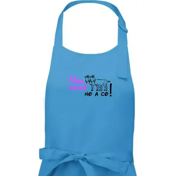 Kuchyňská zástěra Mám velké kozy! No a co! - Dámská zástěra na vaření - Univerzální velikost ( Světlý tyrkys )
