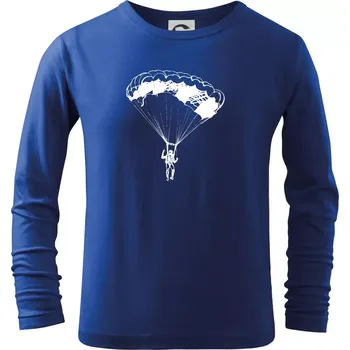 Chlapecké tričko Parašutista - Triko dětské Long Sleeve - 134 cm/8 let ( Královská modrá )