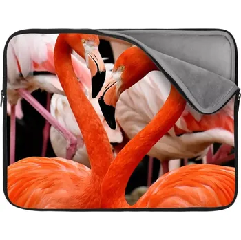 pouzdro na notebook Sablio Obal na notebook Plameňáci 2 - 17"