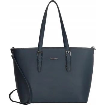 Kabelka Charm London shopper kabelka eko kůže modrá