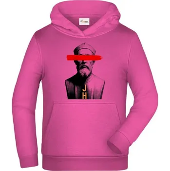 Pánské tričko Osvícení, J. Hus - Dětská mikina s kapucí - 140 cm