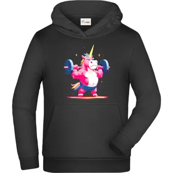 Pánské tričko Gym horn - Dětská mikina s kapucí - 152 cm