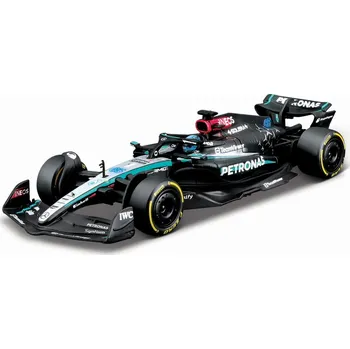 autíčko Bburago Mercedes-AMG F1 W15 (2024) 1:43 #63 Russel (s jezdcem)