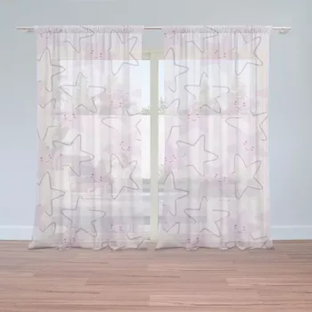 Záclona Sablio Záclony Veselé hvězdy: 2ks 150x250cm