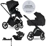 EASYWALKER Kočárek kombinovaný Zoey + autosedačka CYBEX Aton B2 i-Size + základna 2025 Barva: Pure Black