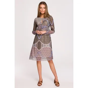 Dámské šaty Ležérní šaty Stylove klasické midi, velikost M