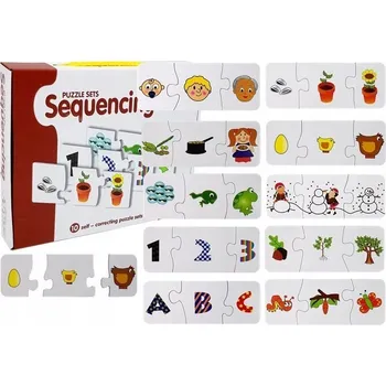 Puzzle Puzzle Vzdělávací skládačka Učení 10 spojů