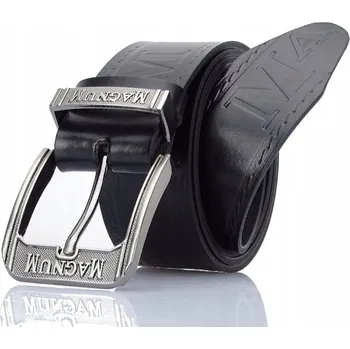 Opasek Pánský opasek 150 cm MAGNUM KOŽENÝ Černý Taktický