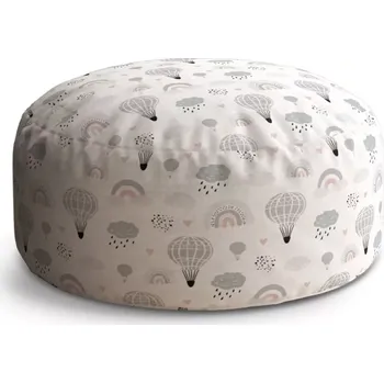 Taburet Sablio Taburet Circle Malované horkovzdušné balony: 38x48 cm