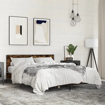 Postel Dvoulůžková postel imitace dřeva VidaXL 60x120 akácie