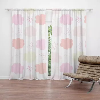 Závěs Sablio Závěs Barevné obláčky: 2ks 140x250cm