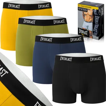 Boxerky EVERLAST pánské bavlněné boxerky 4 ks vel. XL mix barev