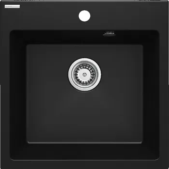 Granitový dřez Jednokomorový granitový dřez Deante Evora, černý