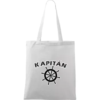 Kapitán kormidlo - Taška bavlněná - 42 x 38 cm ( Bílá )