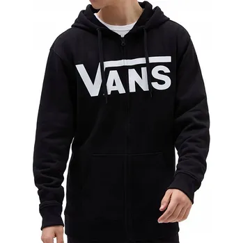 Pánská mikina PÁNSKÁ MIKINA VANS CLASSIC ČERNÁ NA ZIP, VELIKOST L